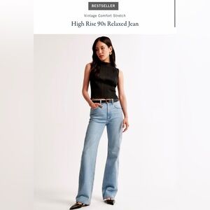 Abercrombie & Fitch High Rise 90s Relaxed Jean ~ 30 Short